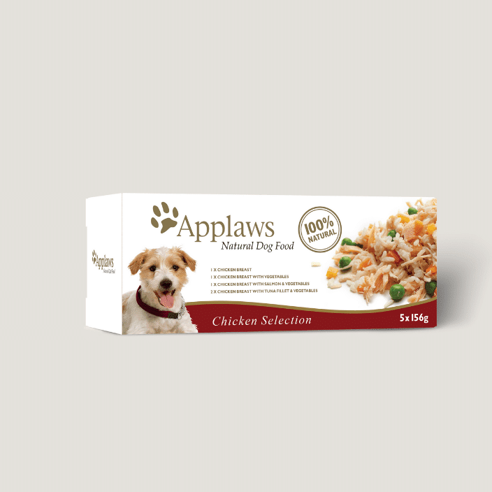 Applaws Chicken Selection in broth wet dog food multipack