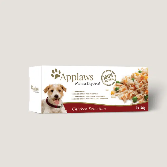 Applaws Chicken Selection in broth wet dog food multipack