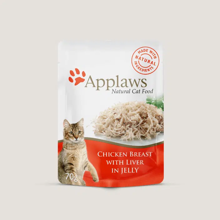 Applaws Chicken and Liver jelly wet cat food